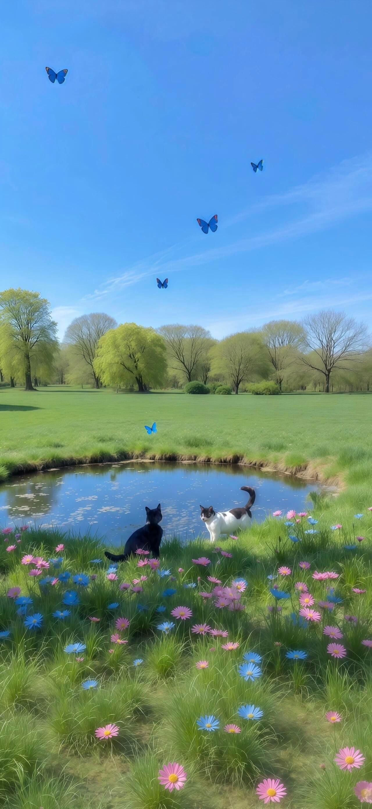 𝑾𝒂𝒍𝒍𝒑𝒂𝒑𝒆𝒓|蓝色壁纸𝐒𝐡𝐚𝐫𝐞｜萌萌哒韩系