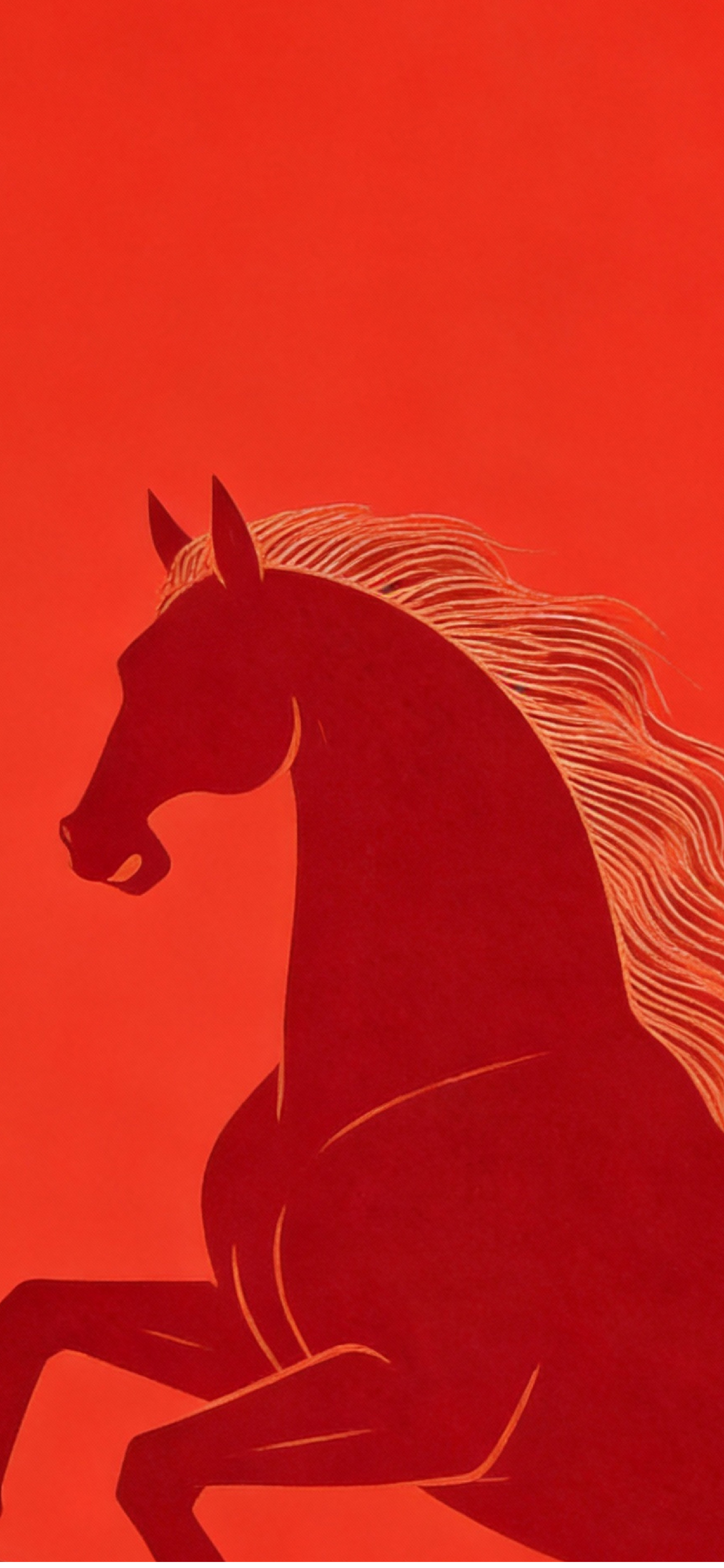 PITAKA马年手机壳配套的壁纸挺不错的