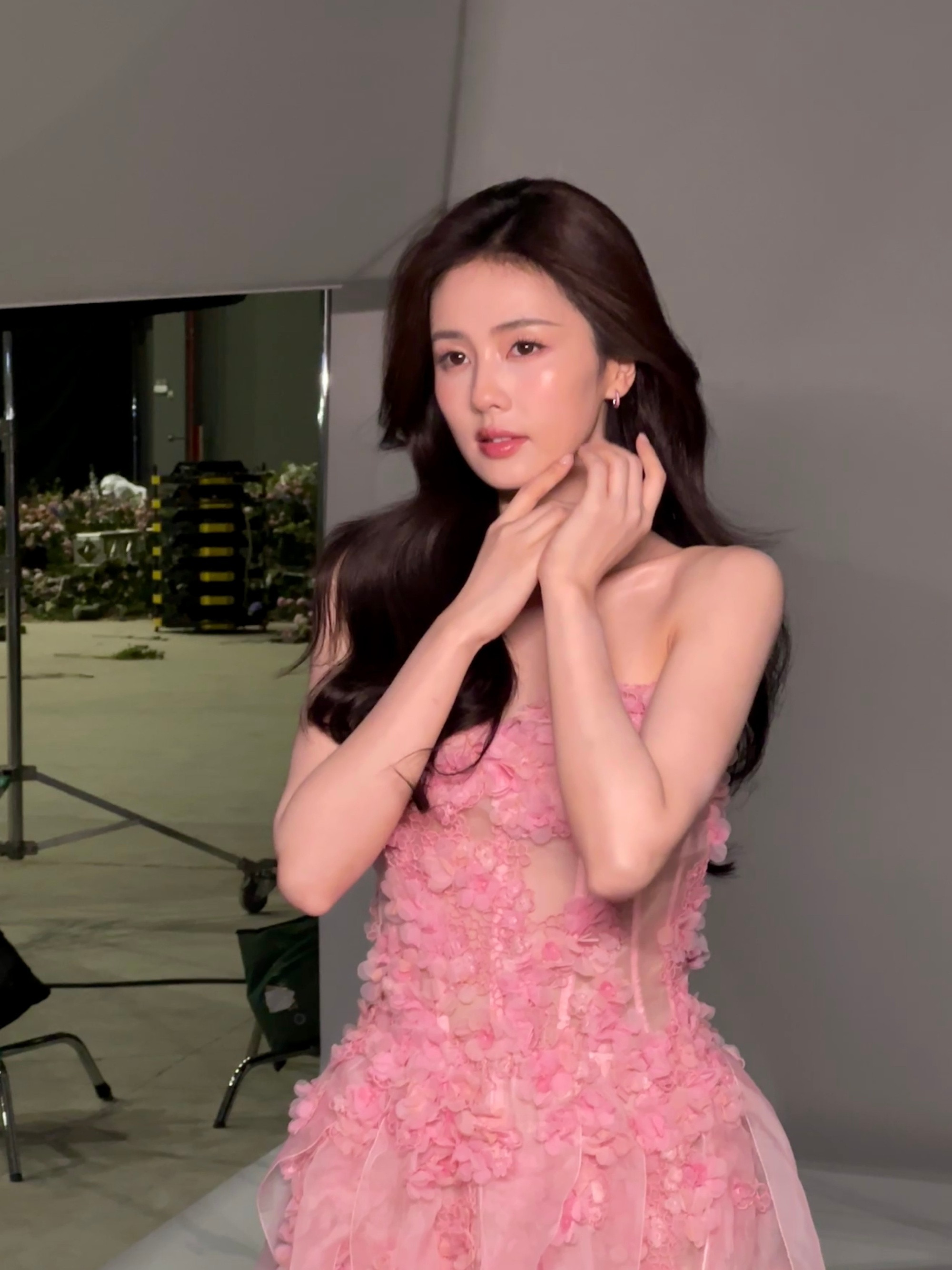 白鹿好柔美，是粉色花仙子花妍啊​​​