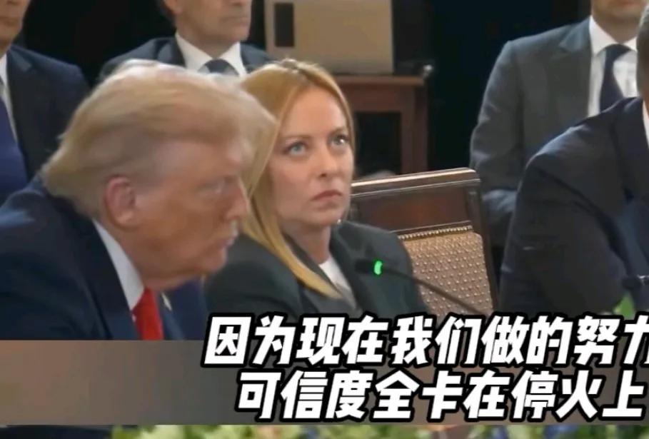 从梅洛尼在白宫会议现场翻着白眼、百无聊赖的样子就能看出，对于乌克兰问题，意大利其