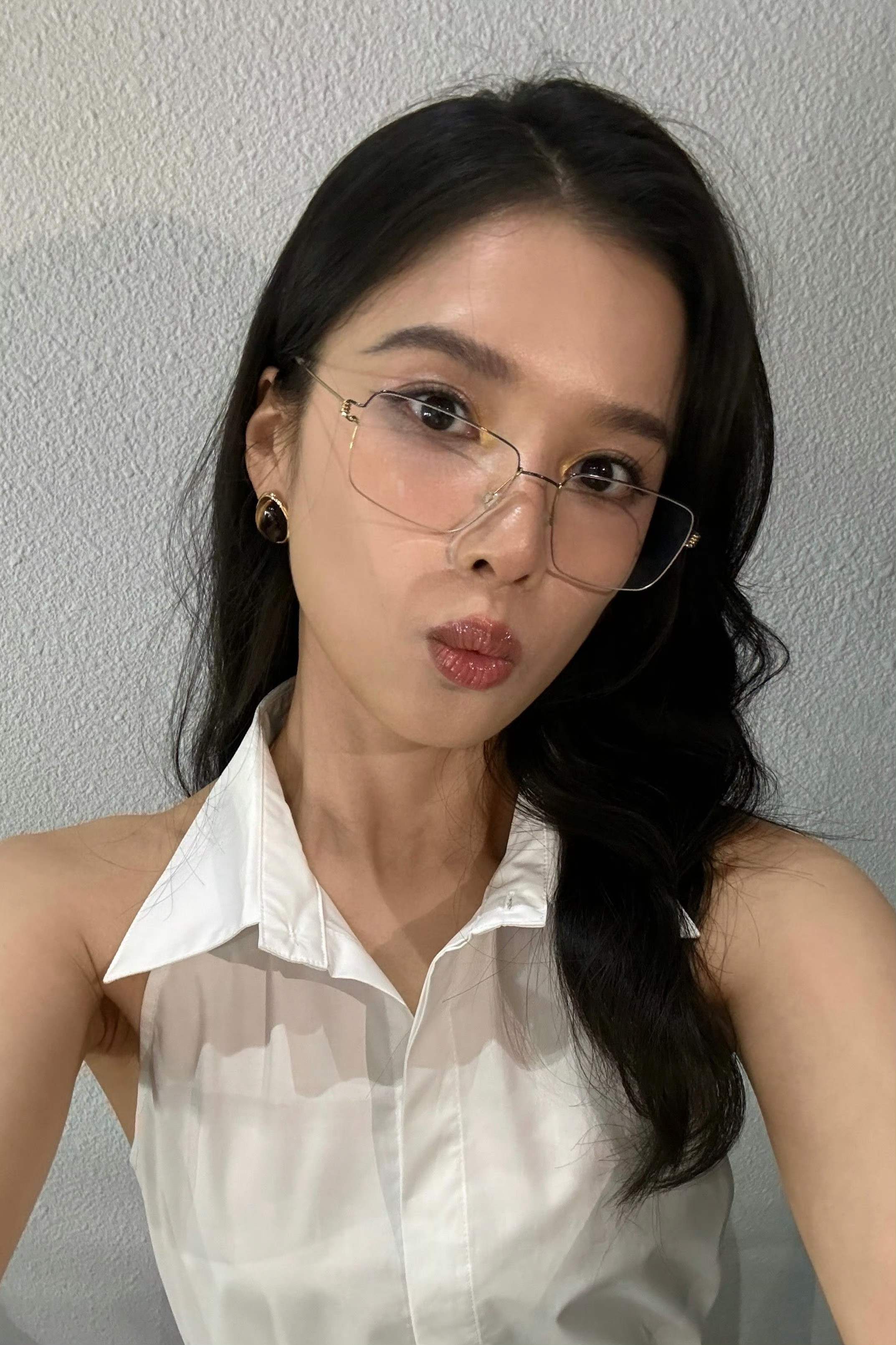 张婧仪x自拍照真的好撩人张婧仪狐狸眼线