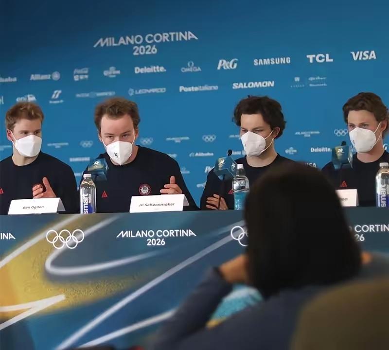 我就纳闷了，冬奥会美国运动员出场全部戴着口罩。为何在意大利的米兰冬奥会记者会上