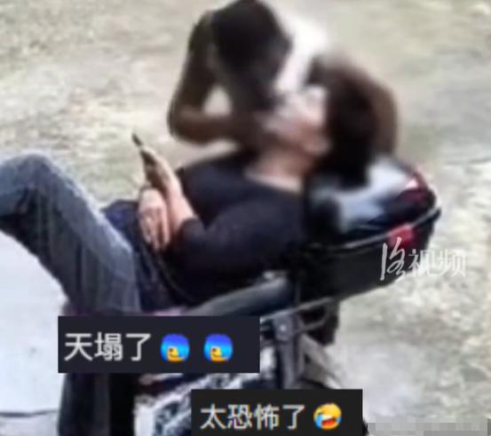 江苏，一风流大爷看到陌生女子躺在车上休息，为了寻求刺激，一时间没忍住偷亲了女人，