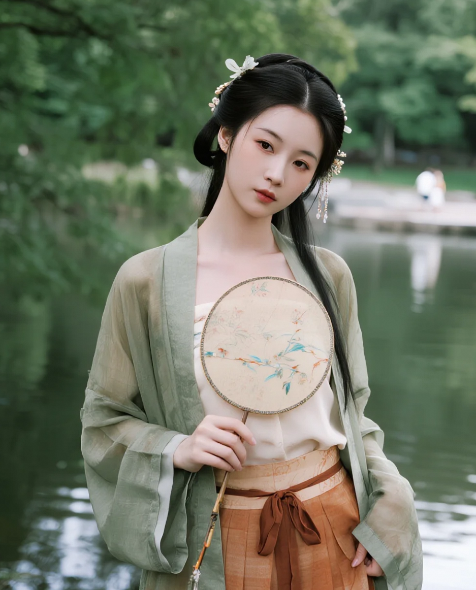 这样的湖边美人，你能不心动吗？