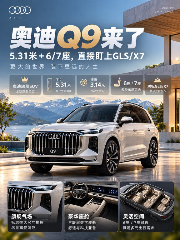 救命！奥迪Q9要来了！