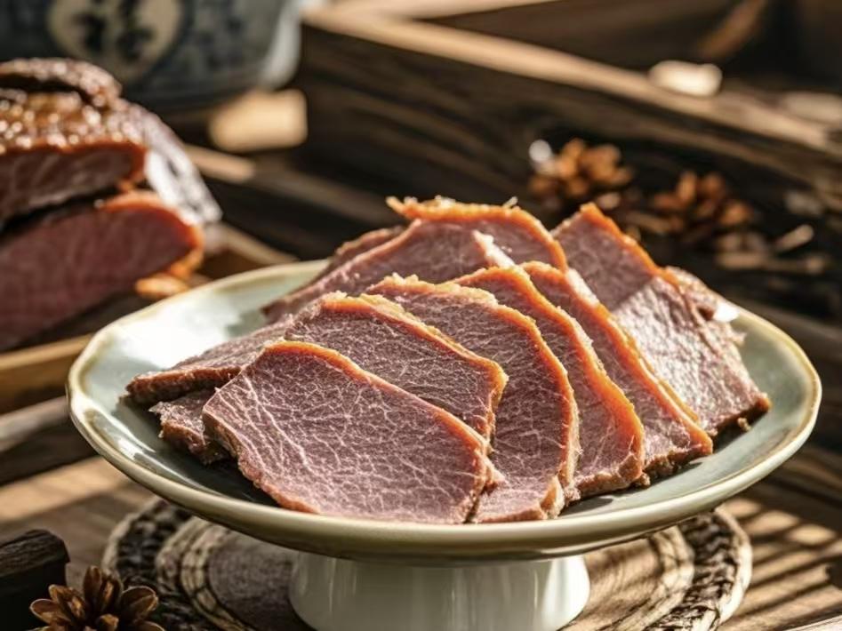 秋冬吃牛肉，营养全都足老少皆益处，身强精神足天气渐凉，有人就感觉“这天一