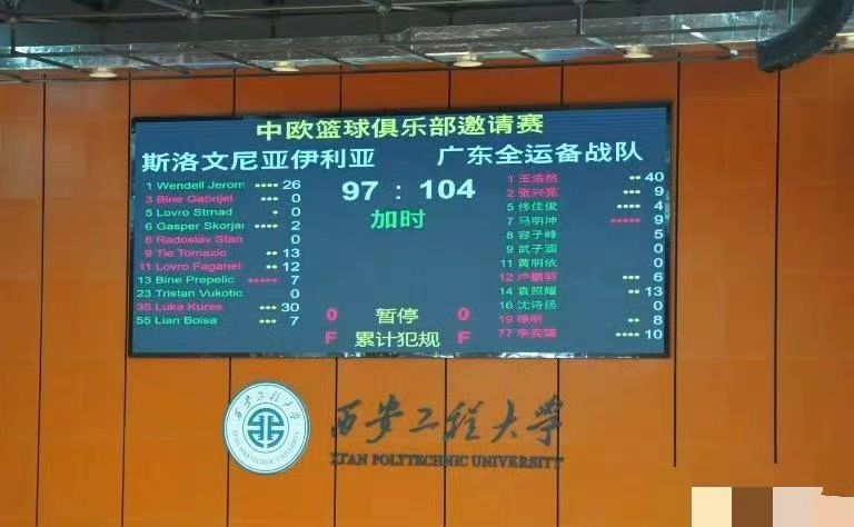 广东全运U22男篮中欧热身赛，王浩然爆砍40分，徐昕8分，黄明依0分
