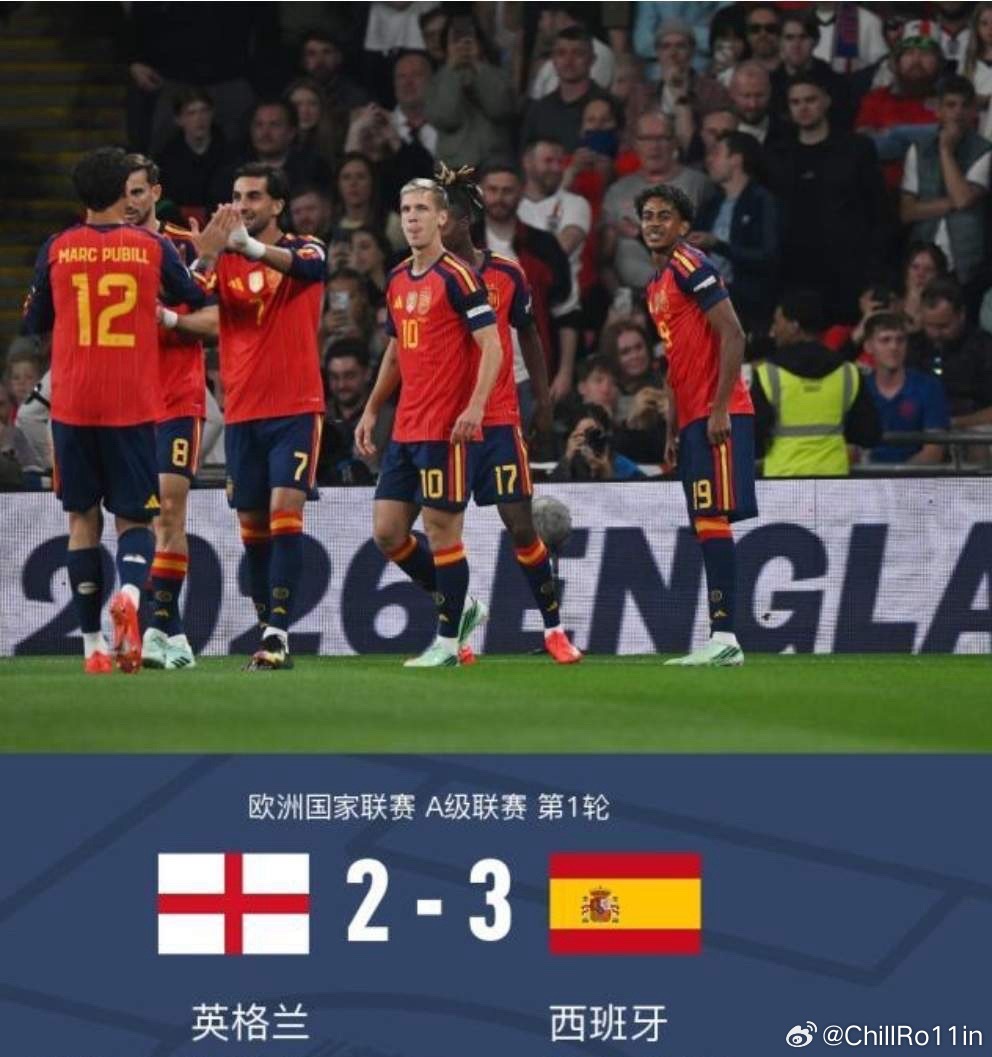 #英格兰2比3西班牙#空有虚高身价，英格兰纸面身价比西班牙还高出1.4亿欧，但是真踢不过西班牙！9月