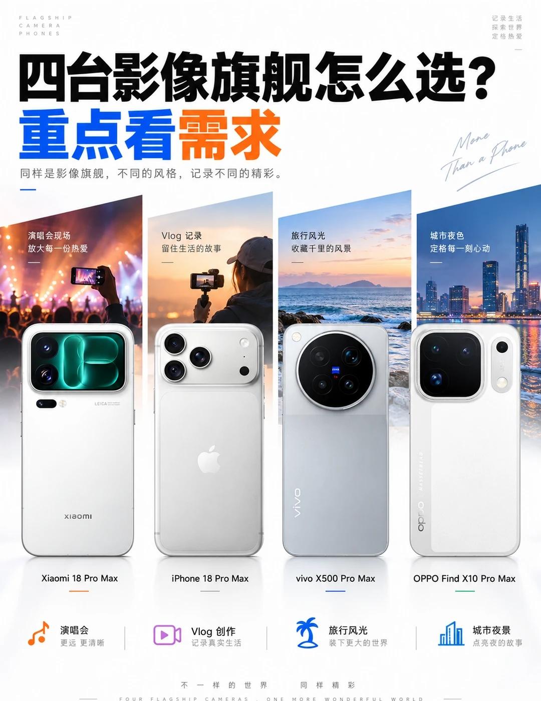 四台影像旗舰怎么选？重点看需求今年想换影像旗舰，绕不开vivoX500P
