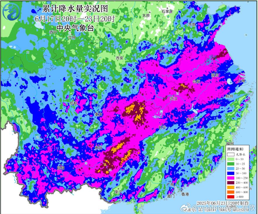 【强降雨一波接一波】从17日晚到今天，云南广西贵州重庆湖南湖北河南安徽江苏等地出