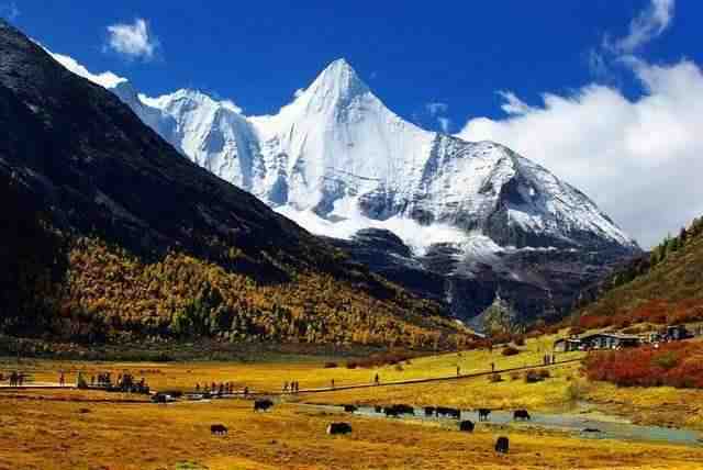 有一个地方叫做稻城,我要和我最心爱的人,一起去到那里,看白色的雪,看一场秋天的