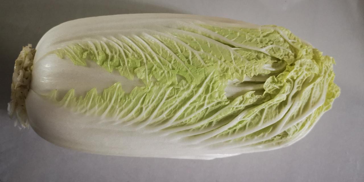 昨天早上在超市，看见大白菜叶绿邦白、品相很好，就买了个，中午吃了一顿。昨天下午就