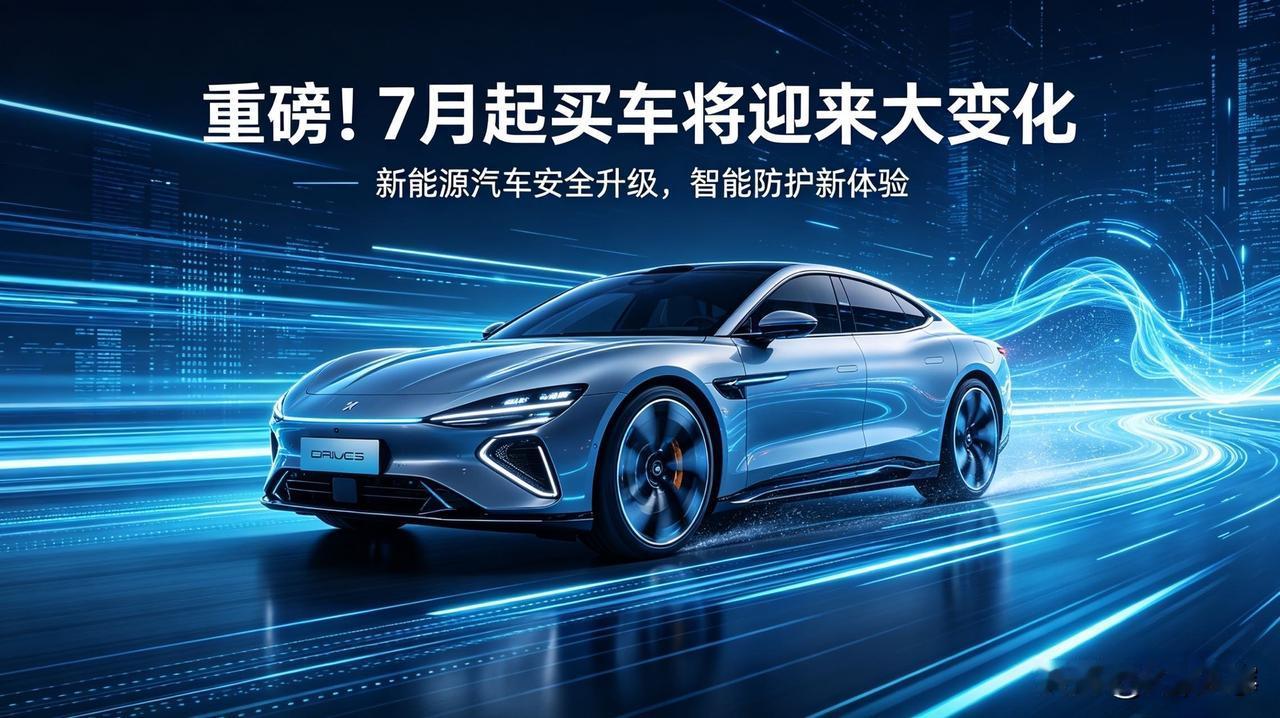 重磅！7月起买车将迎来大变化，新能源车主必看2026年买车的朋友注意！7月1