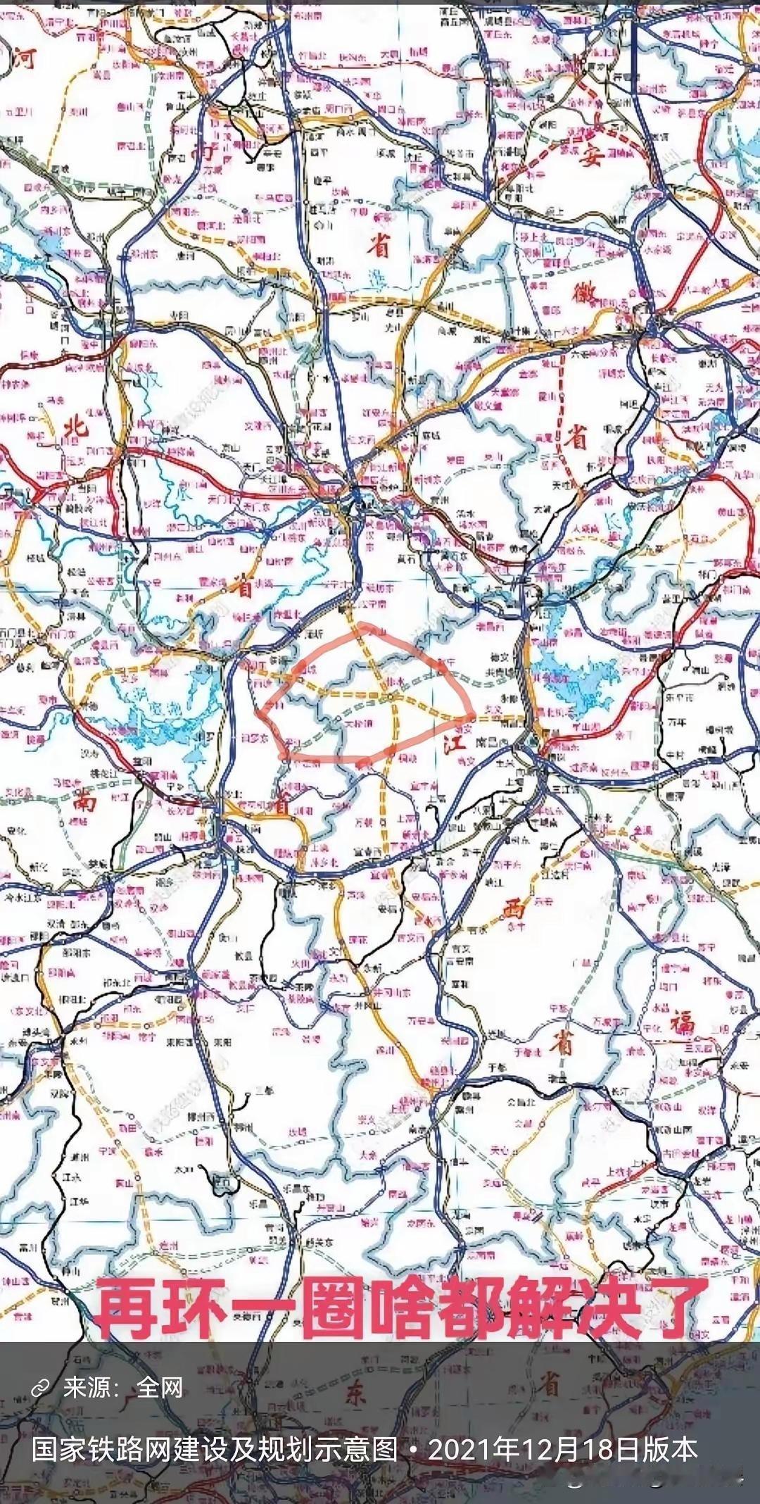 武汉、长沙、南昌通过南昌都市圈的修水高铁枢纽,可构成最紧密的都市圈经济联盟,通达