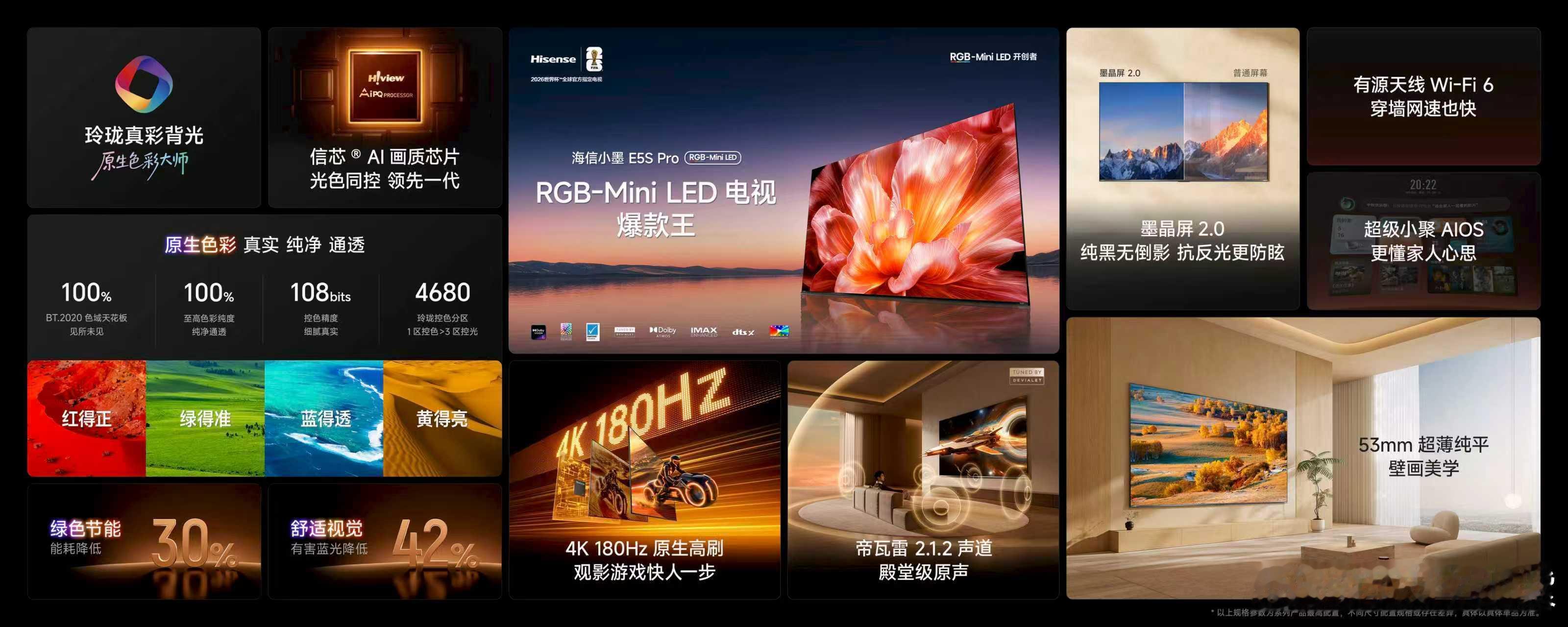 海信小墨E5SPro正式发布，告诉大家什么叫下一代！RGB-MiniLED技