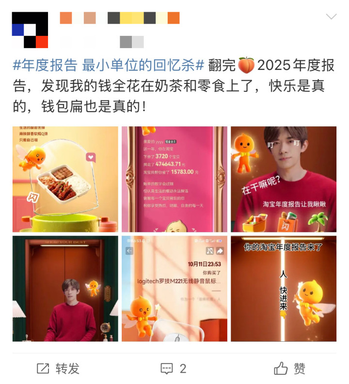 淘宝年度账单来了, 有人一年下单了3720个宝贝, 网友: 两眼一黑, 拒绝承认