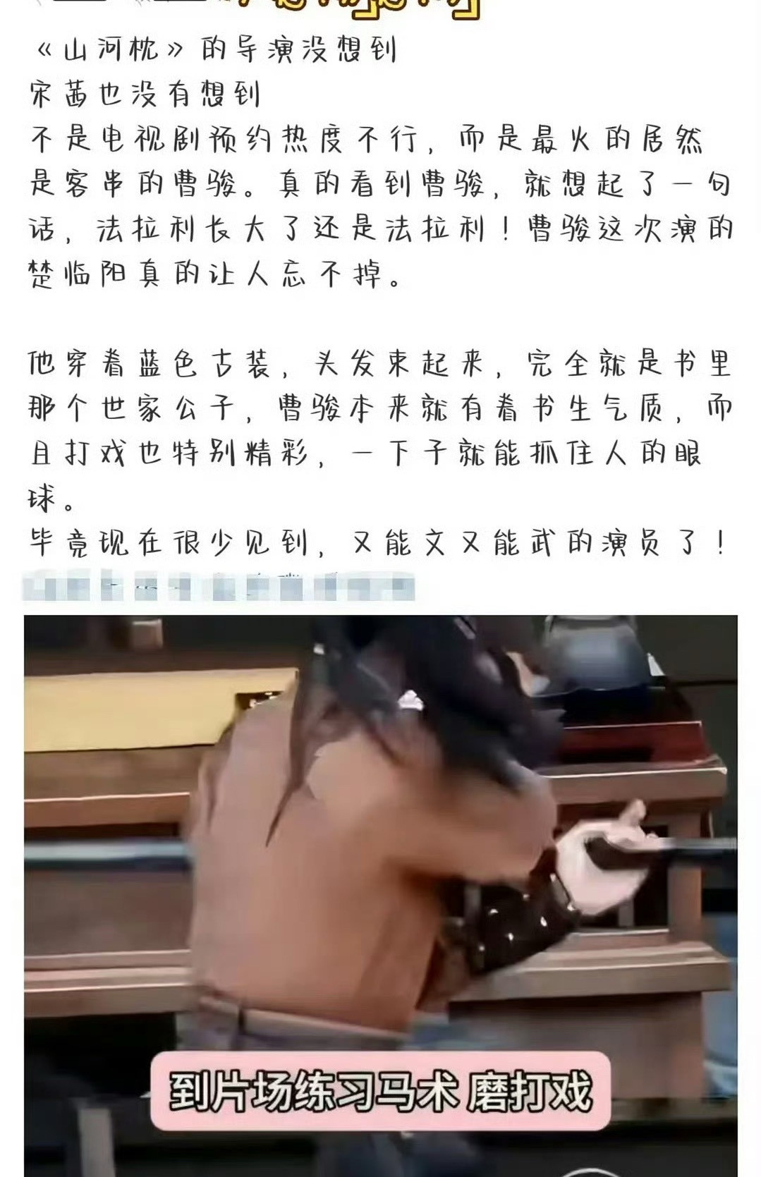 山河枕里面有曹骏啊？​​​