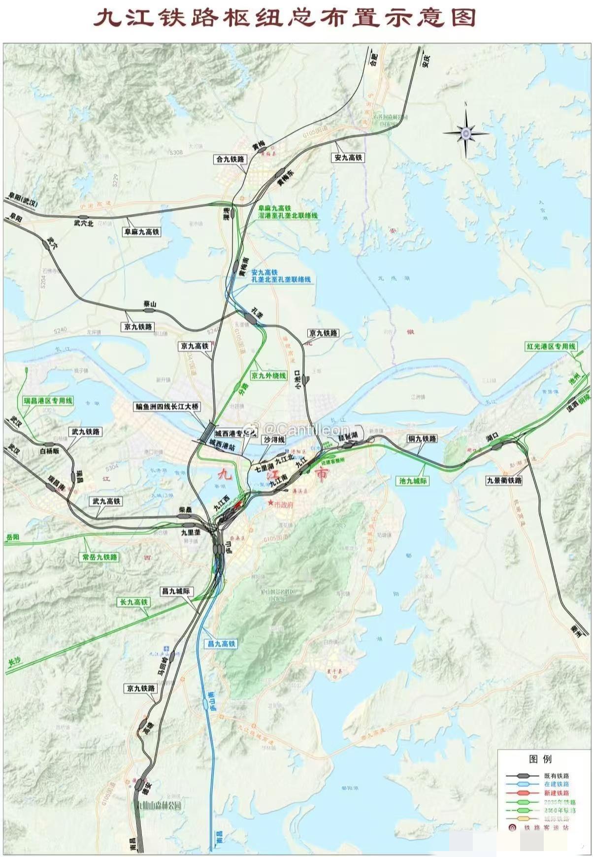 池九铁路改线，九江货运客运双提速最近池九铁路的新规划改了之前接湖口既有线的老
