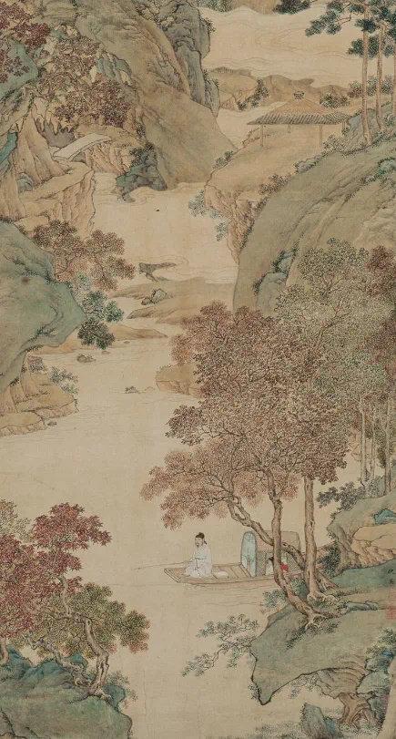 历代名家笔下的秋季1、明仇英《枫溪垂钓图轴》2、元王蒙《葛稚川移居图》