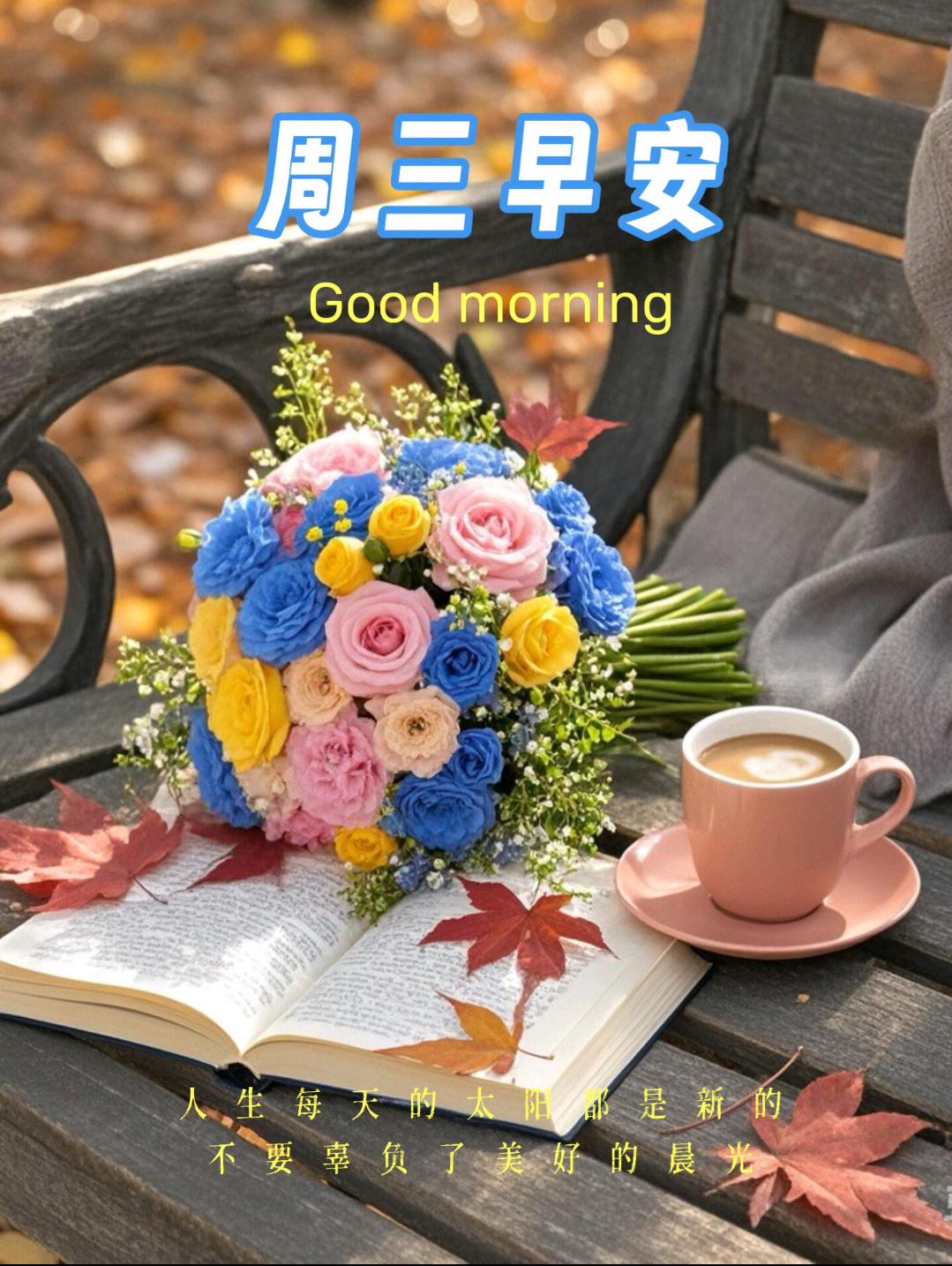 🌅早上好！简单的生活最舒坦，知足的心态最平安。微笑面对生活，用一颗感恩的心，去