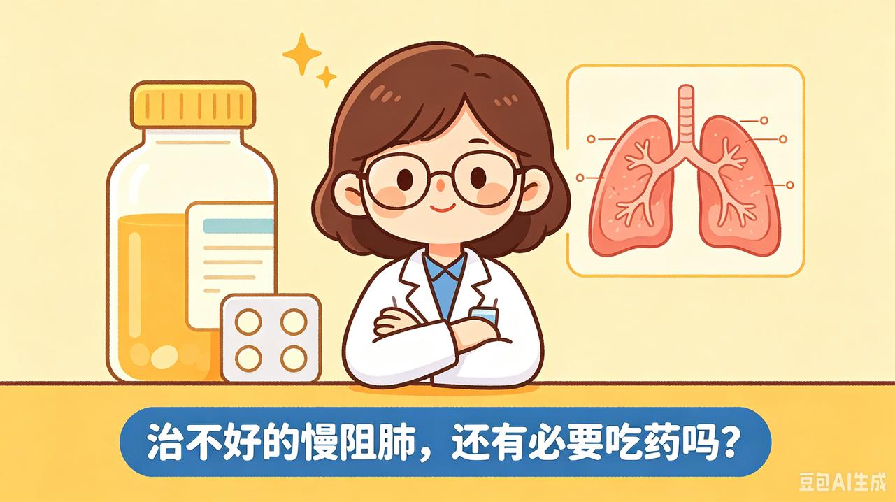 治不好的慢阻肺,还有必要吃药吗?治不好的慢阻肺，还有必要天天吃药吗？很多老人