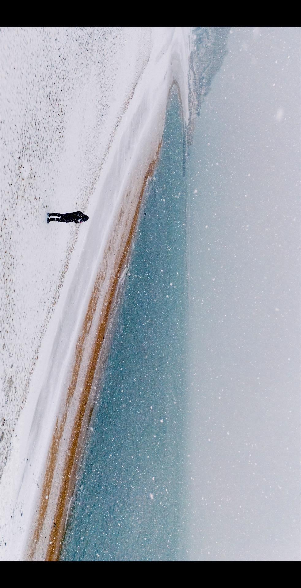 大连大雪，独享一片海🌊