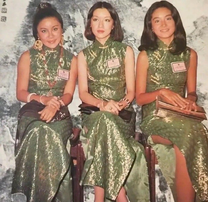 除了林青霞另外两位美女想不起叫啥来了[捂脸哭]老照片​​​