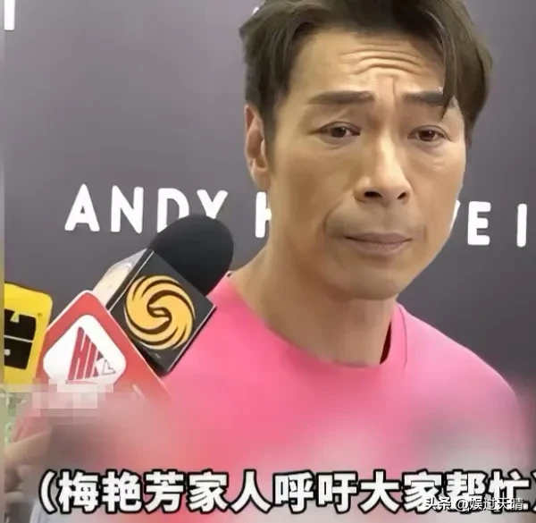 记者问许志安：“梅艳芳家人呼吁大家帮忙寻找梅艳芳的骨灰你会帮忙寻找呼吁吗？”许志安压抑着怒火说：“现