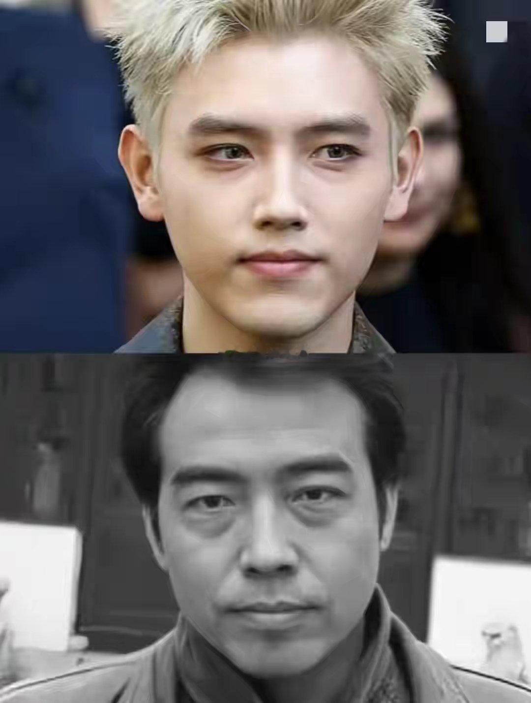 基因真是门学问，长得像开了美颜的他爸，那个美颜就是他妈