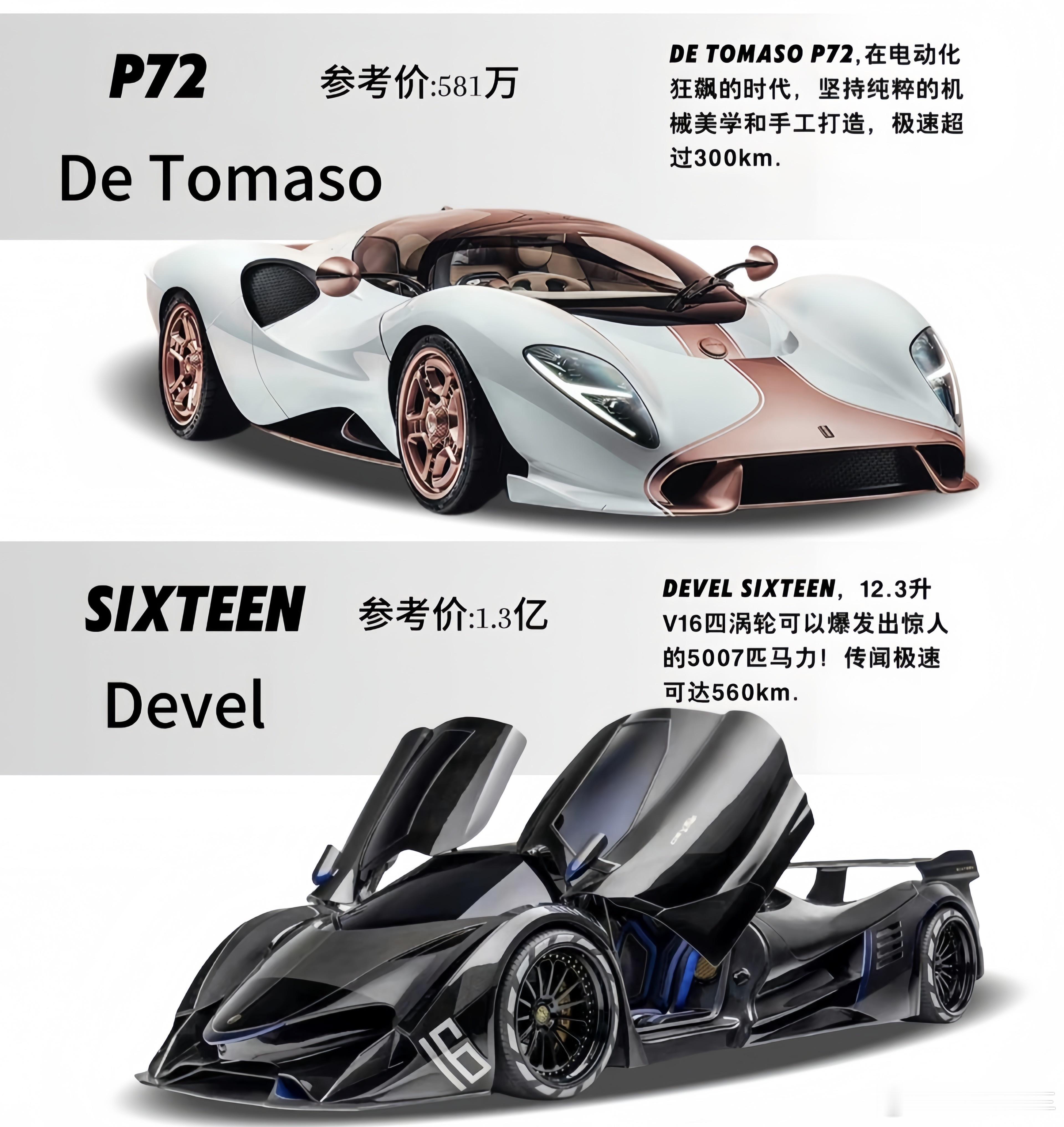 一些小众的超级跑车​​​