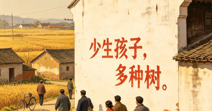 从“少生孩子多种树”到今天, 乡村墙上标语, 悄悄换了人间