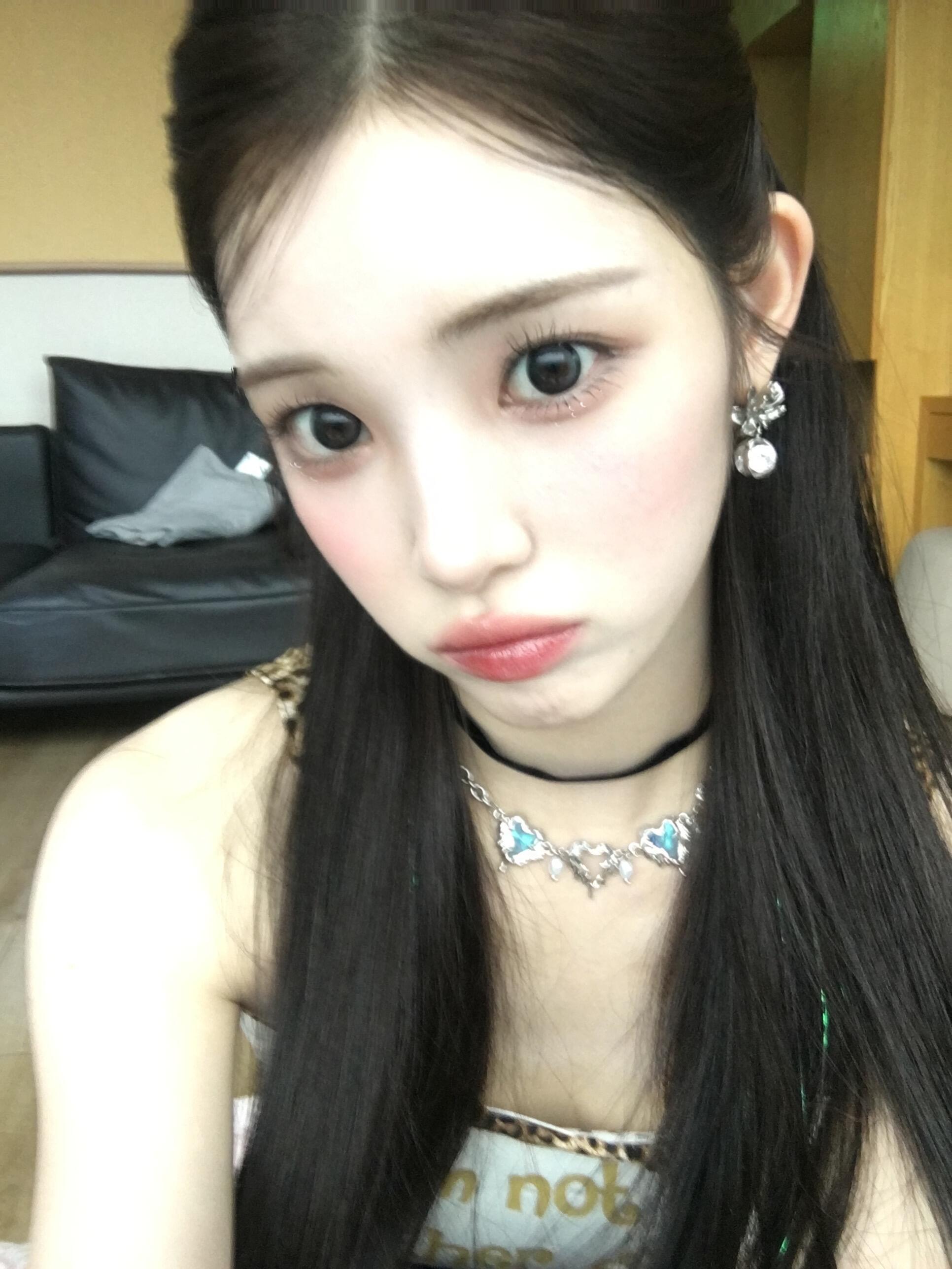 kpop谁都不羡慕就羡慕柳河岚的头型脸型绝了太洋气了…..💕