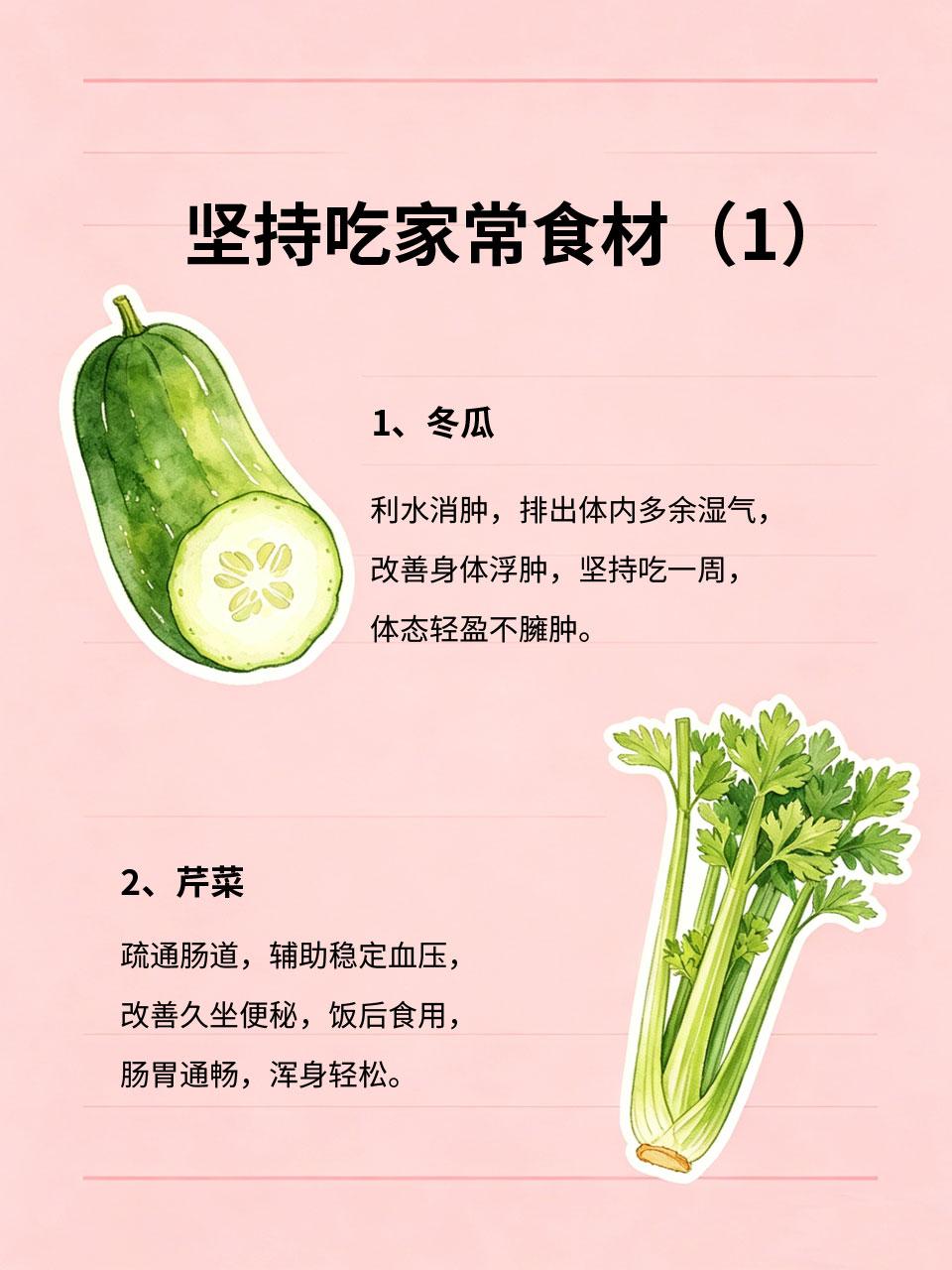 坚持吃7天，身体变化肉眼可见想要改善亚健康，不用刻意养生，坚持吃4款家常食材，
