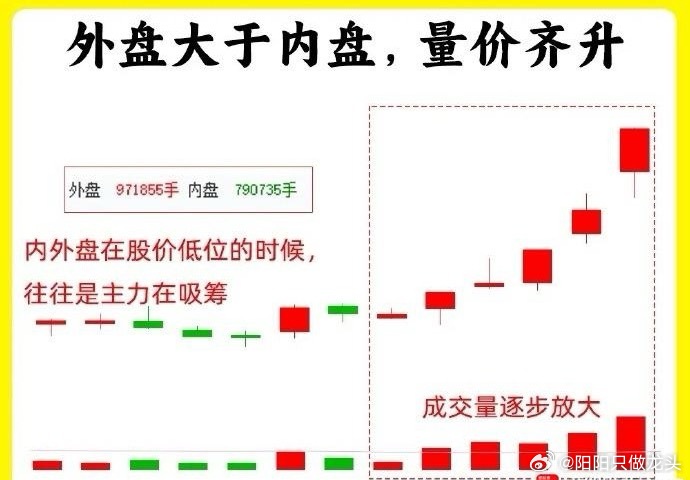 注意了！我把市场资金动向的秘密说出来，主力不会恨我吧！主力的资金流向，内盘和外盘