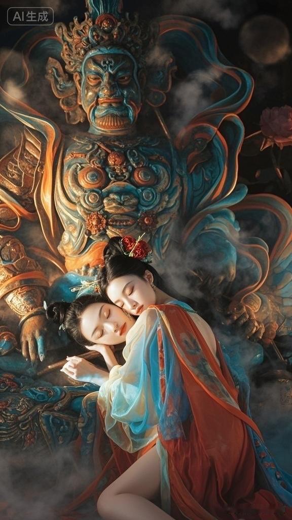 沉静如水，古典之美，一袭蓝衣，韵味悠长。