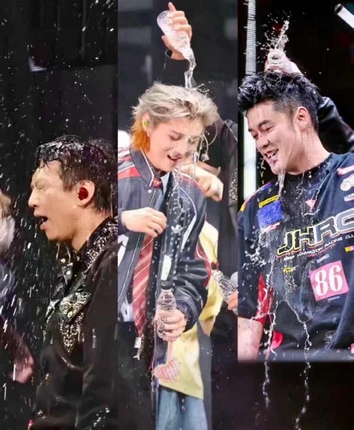 鹿晗演唱会陈赫神图邓超魔图这就是陈大小姐和邓大魔童的区别吗​​​