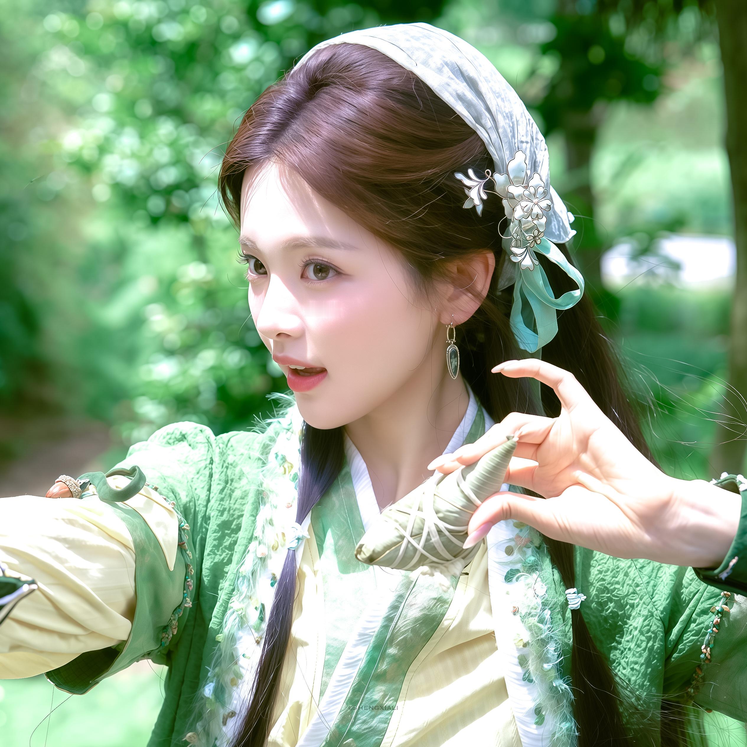 杨超越·一舞罗裙黛入眼遥摘红豆寄相思🎋·杨超越开始推理吧