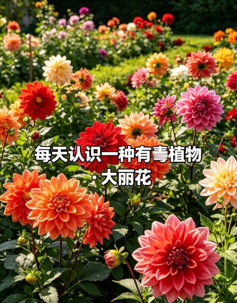 大丽花也叫大理花，开花饱满艳丽、花色繁多，小区花坛、庭院盆栽随处可见，很多人觉得