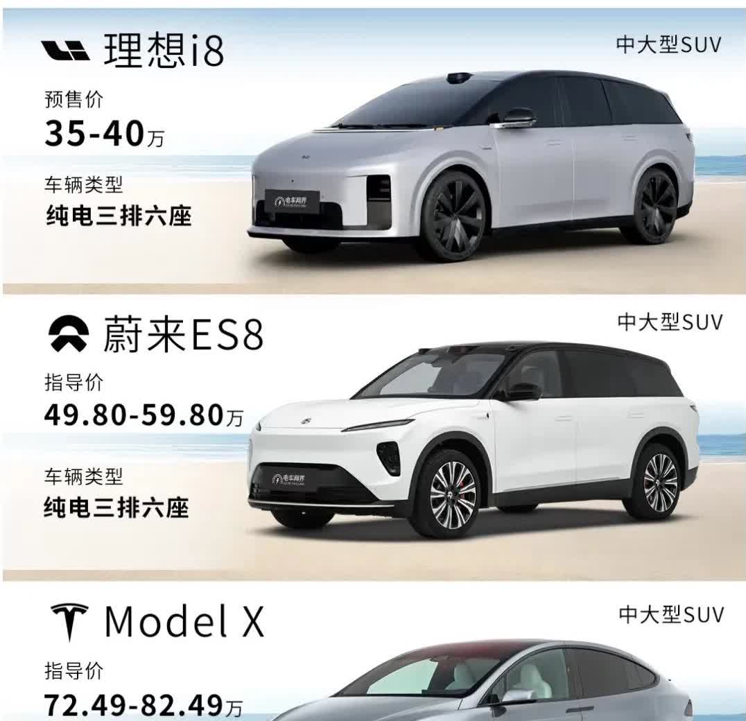 三排6座这三款高端车你选哪款？理想i8预售35-40万，本月29号