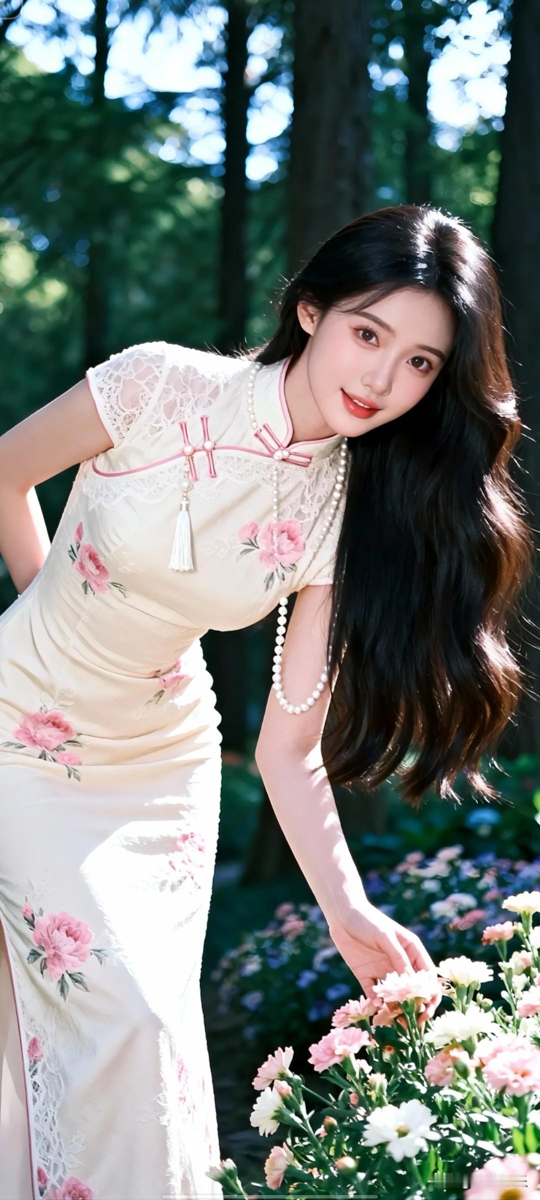 你喜欢哪一种气质的美人?花间美人影，笑语入画来。