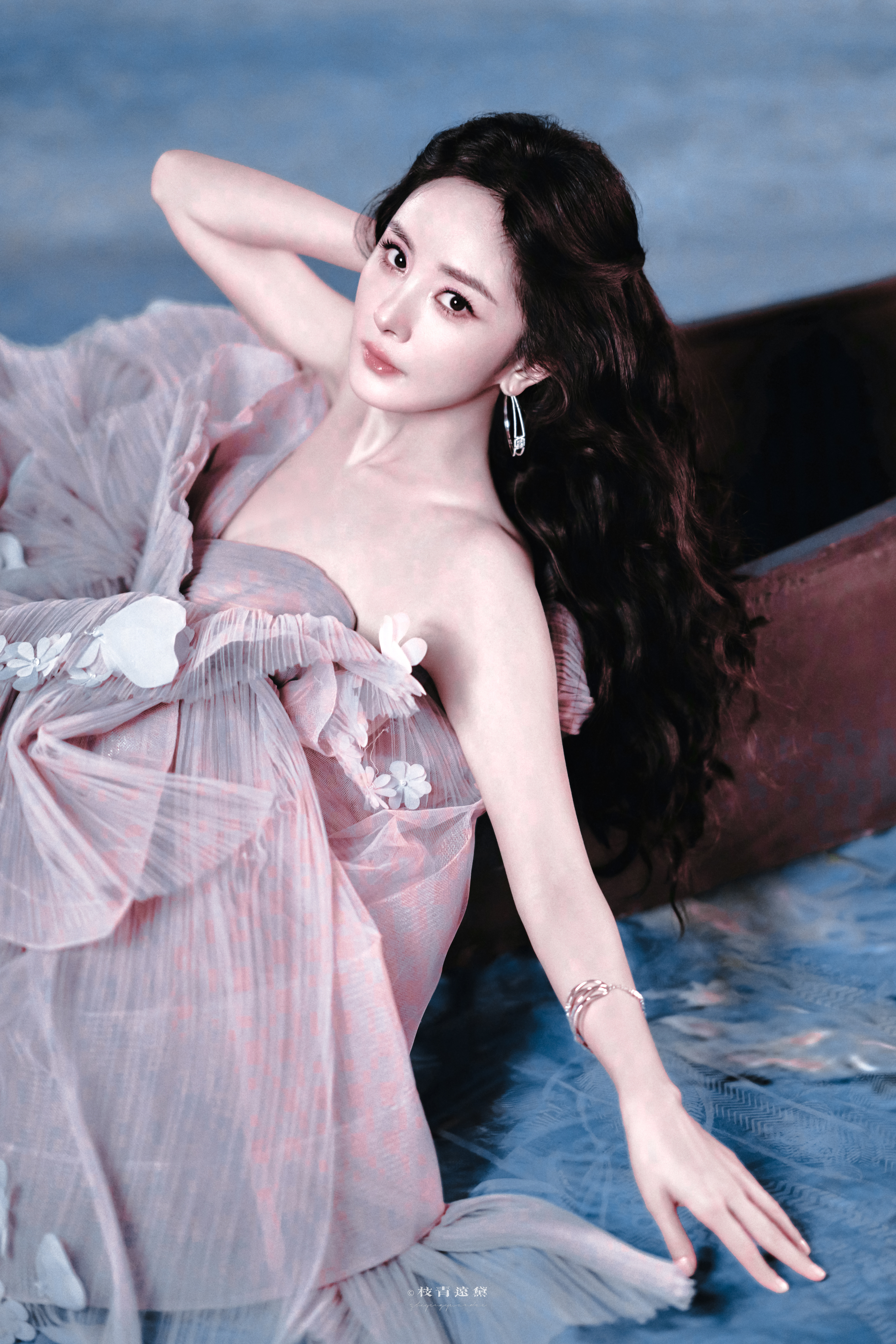 杨幂/🌌💜#杨幂莫奈紫纱裙#*#杨幂直播#​