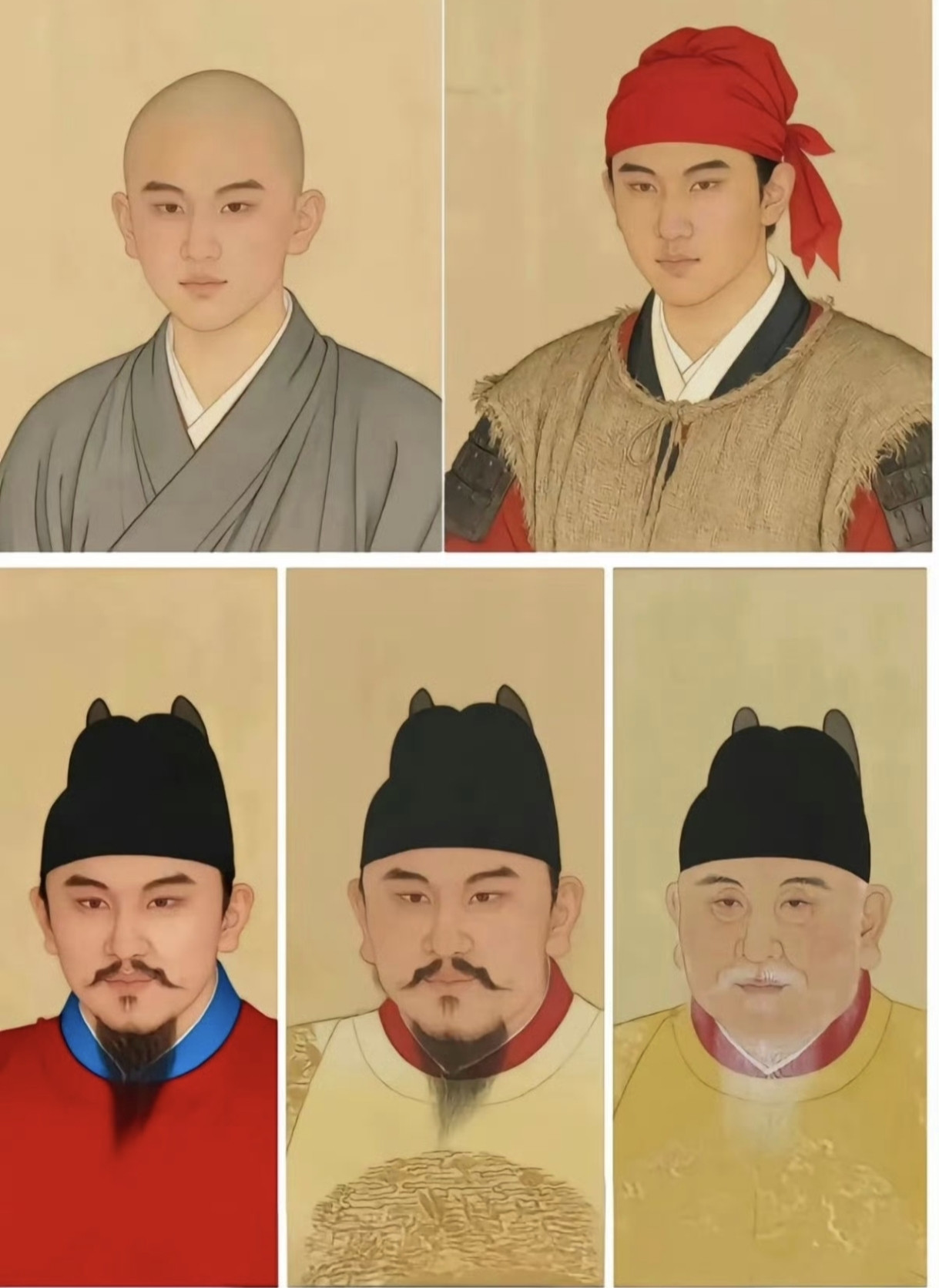 课本里朱元璋画像变了？端庄版取代丑像，背后原因不简单中小学历史课本里，明太祖朱