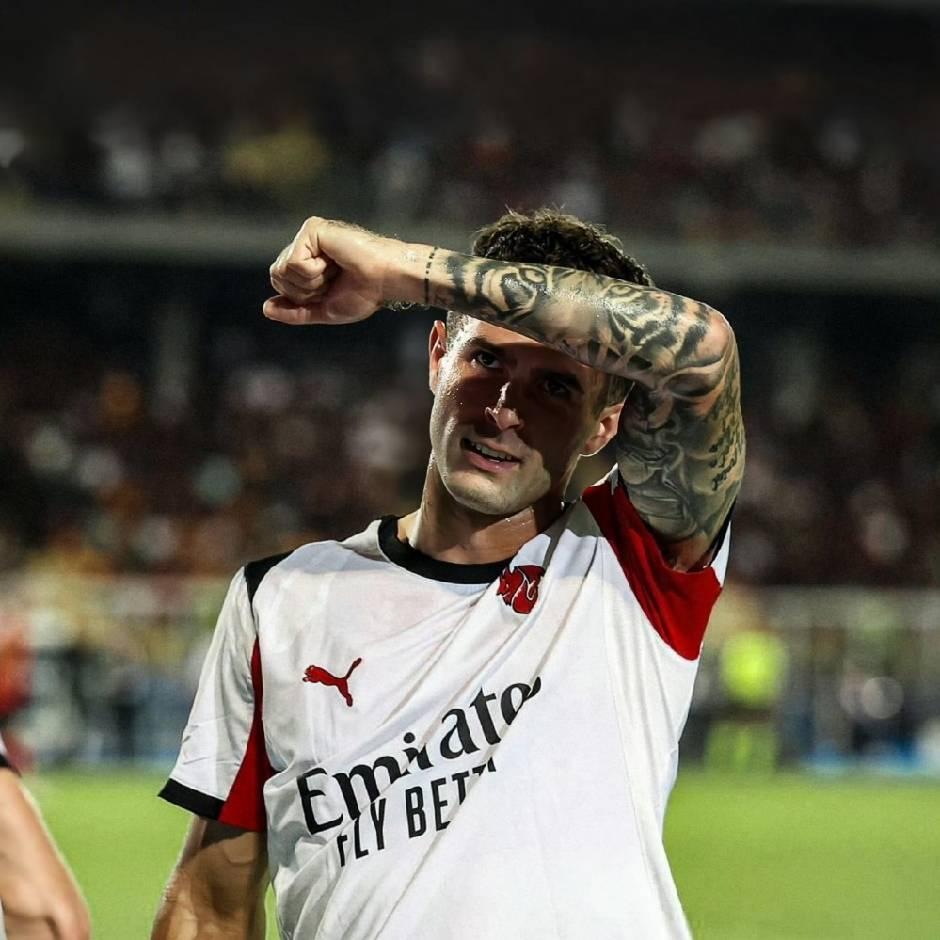 39，美队即将超越传奇！米兰1比0胜国米，普利西奇一脚帮助米兰拿下三分。这是普