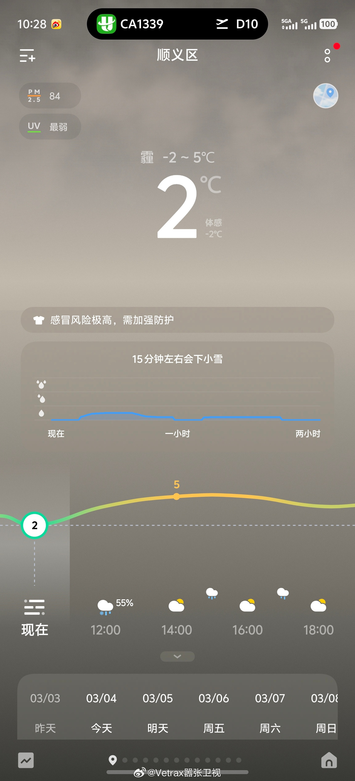 真的假的……一会儿下雪？