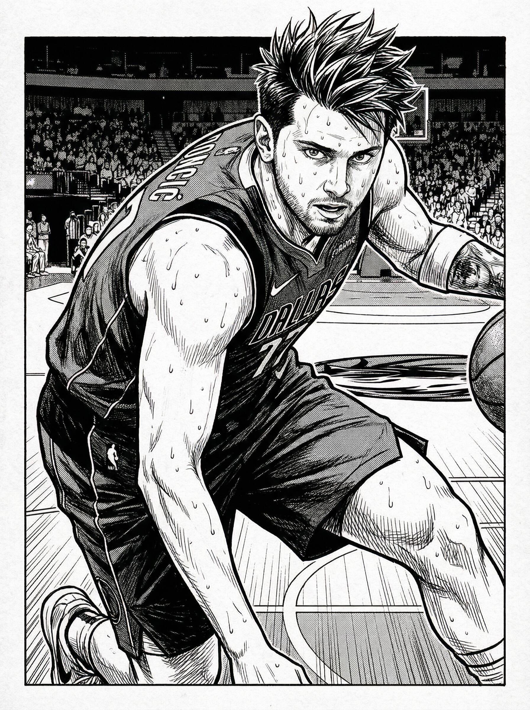 灌篮高手的画风的NBA球星