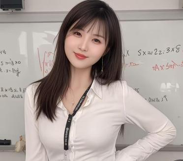 数学题也难不倒你吗？看我这身职业装，是不是很有信心？