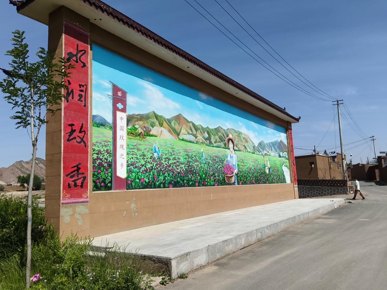 甘肃省兰州市永登苦水镇今天应同学的邀请去了中国的玫瑰之乡苦水镇摘玫瑰，摘上的玫
