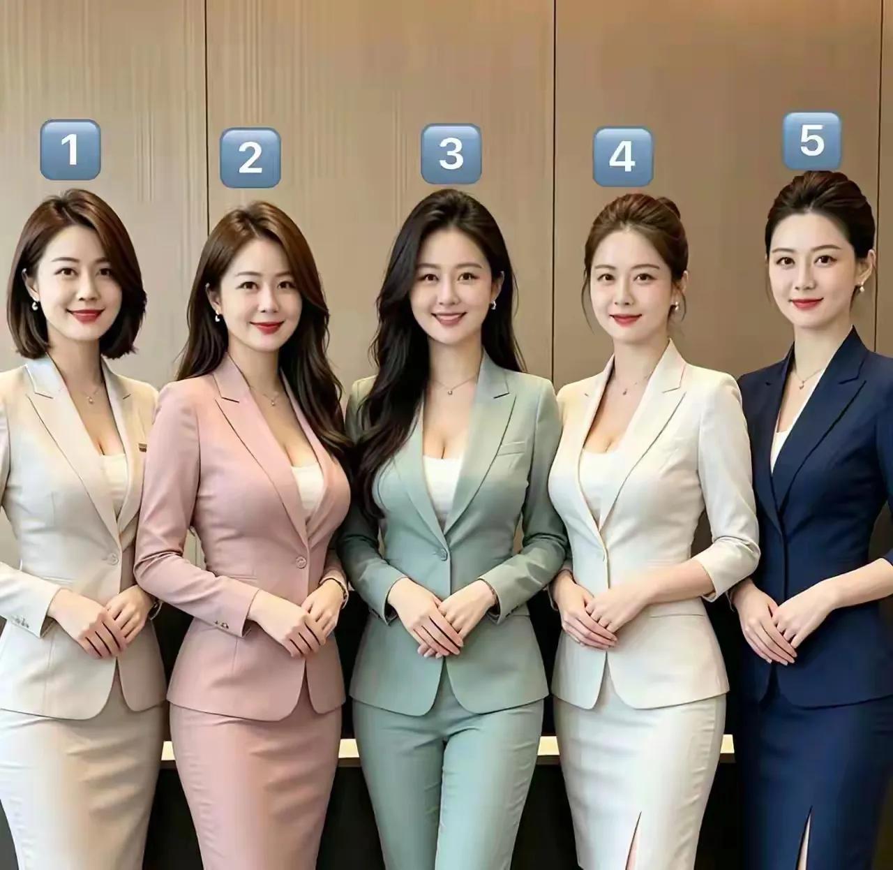 如果你是老板，你会选择哪一位美女做公司女经理呢？