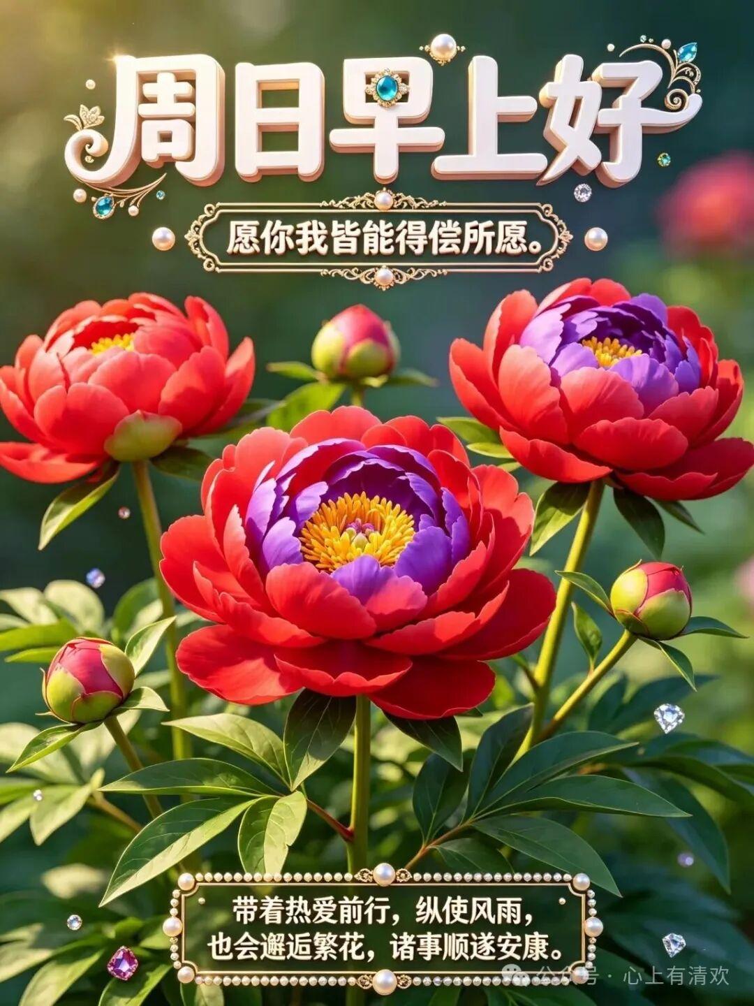 朝晖铺洒大地，清风拂动眉眼，在清新的晨光里和周六相逢。愿生活一半烟火，一半诗意，