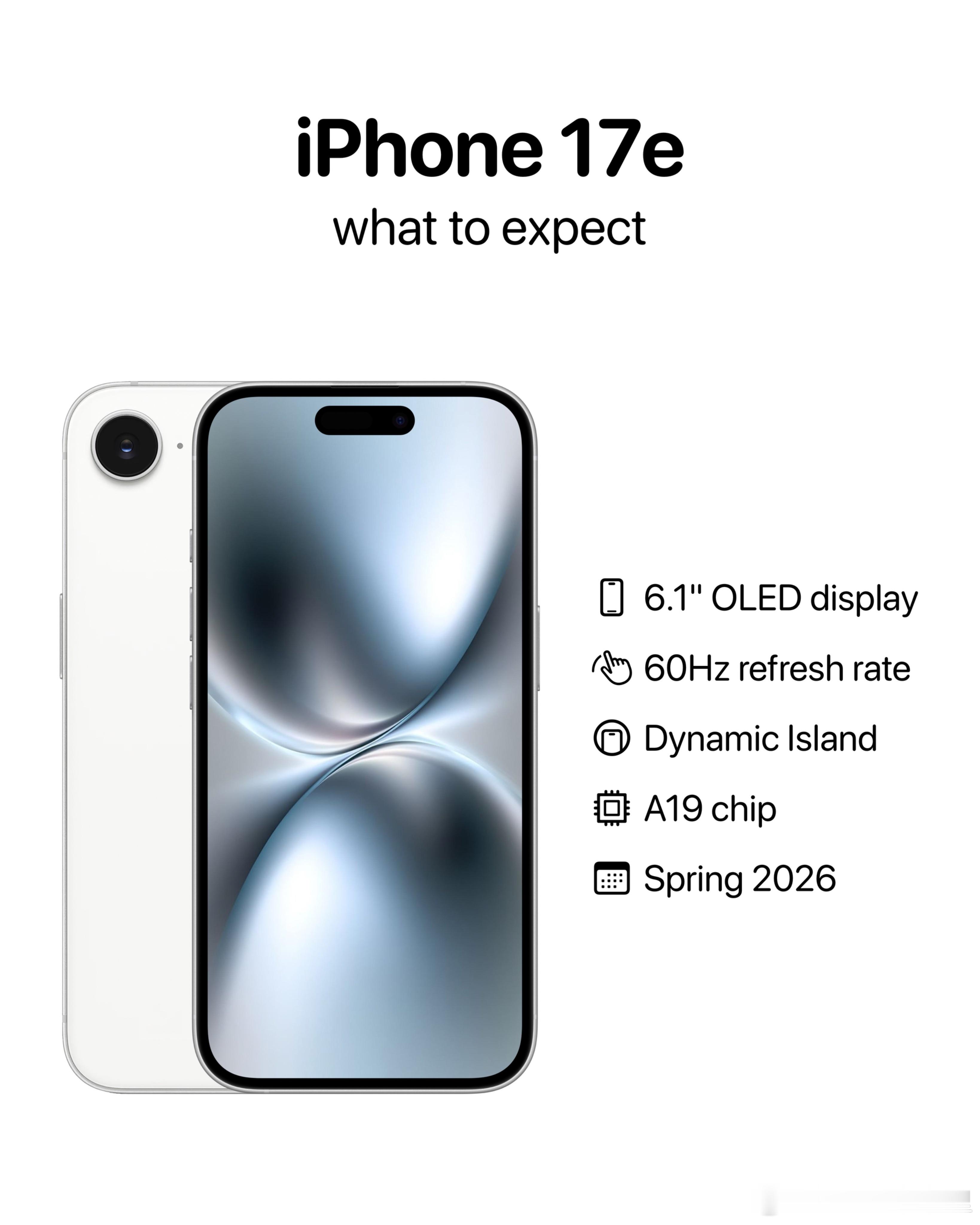 苹果最便宜新机要来了iPhone17e升级为A19芯片，支持MagS